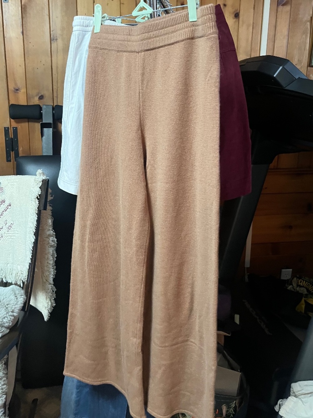Summersalt Tan Wool/Cashmere Lounge Pants, L